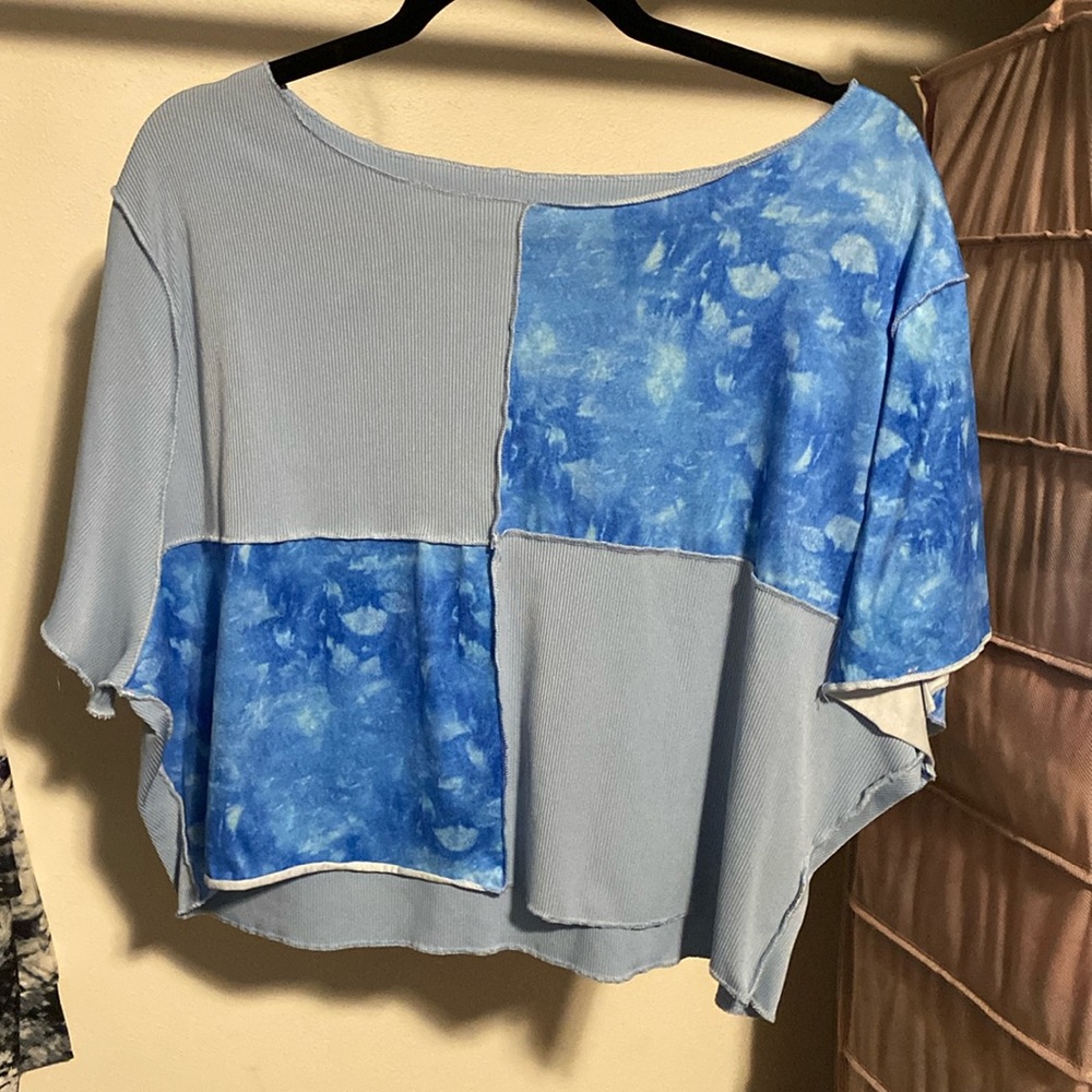 Blue Crop Top